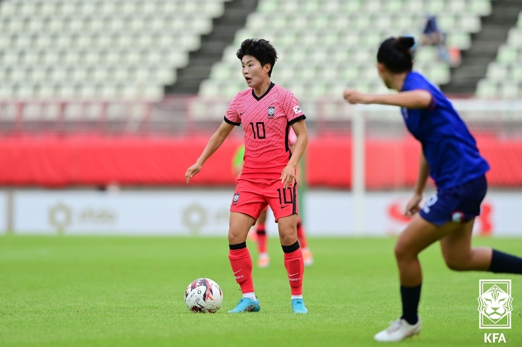 이민아 멀티골…한국 여자축구, 동아시안컵서 대만 4-0 완파(종합)