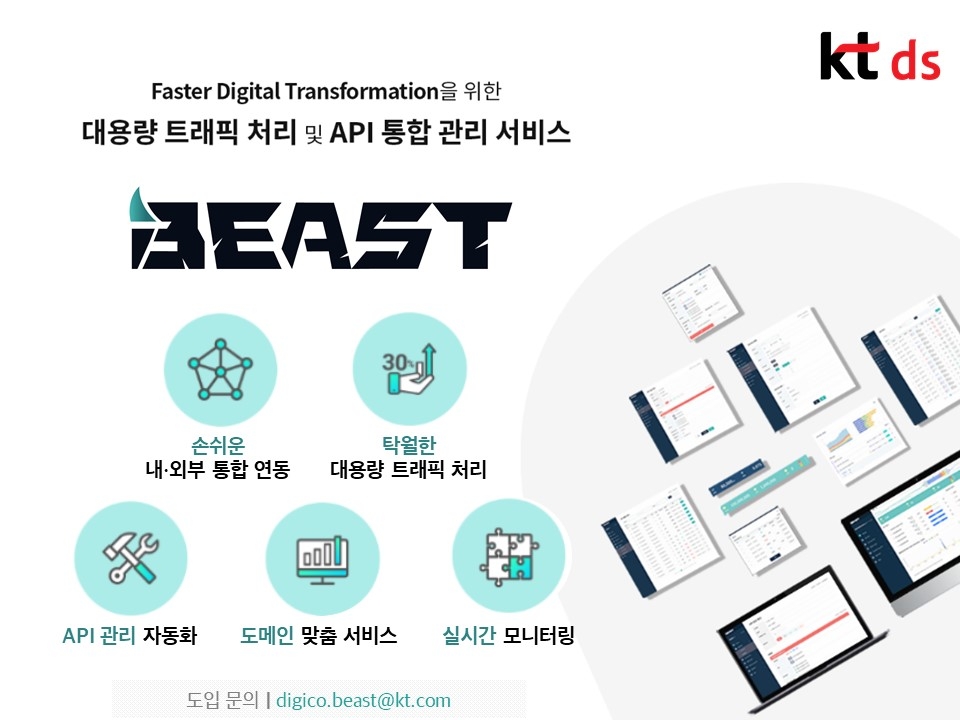 KT DS, API 게이트웨이 솔루션 '비스트' 출시