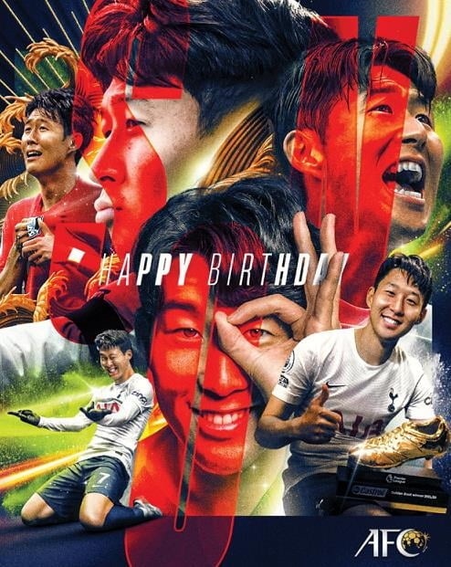 손흥민 30번째 생일…AFC 공식 트위터에 축하 물결