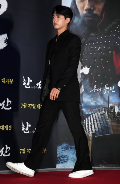 [TEN 포토] 박보검 '영화 '한산: 용의 출현' 보러왔어요'