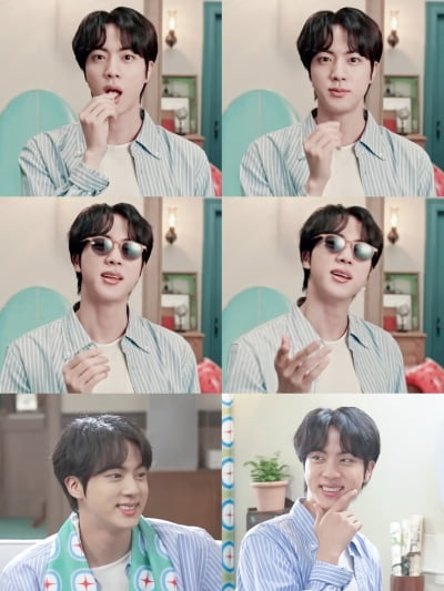 방탄소년단 진, 입꼬리까지 한가득 미소를 부르는 사랑스러운 매력 부자