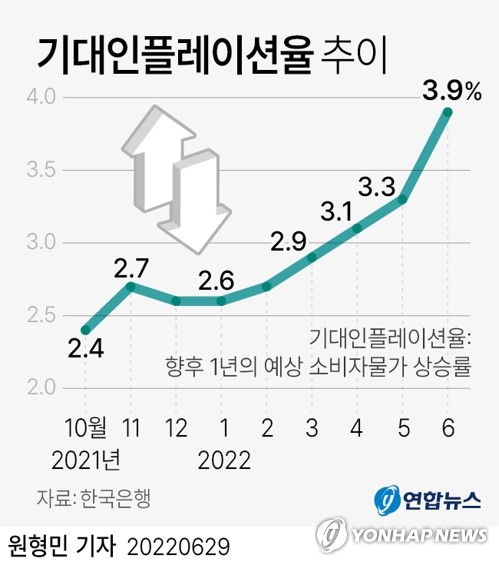 [한은 빅스텝] 물가·한미 금리 역전에 불가피…경기침체 부작용 우려