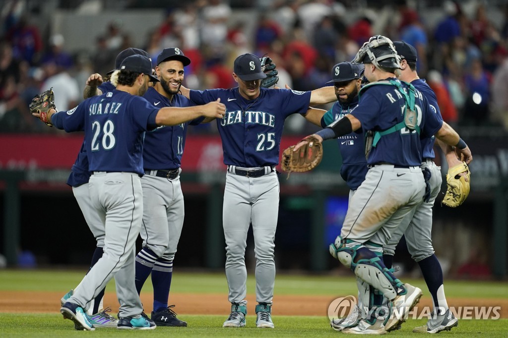 시애틀 거침없이 13연승…올해 MLB서 두번째 최다 연승