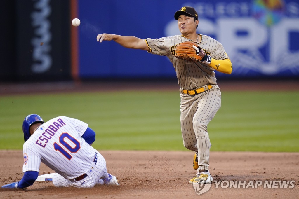 김하성 3타수 무안타…MLB 샌디에이고는 메츠에 연승