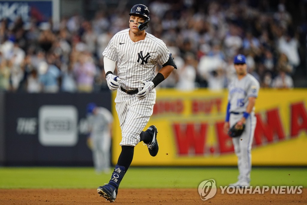 저지, 벌써 40홈런…2001년 이후 21년만의 MLB 60홈런 타자 기대