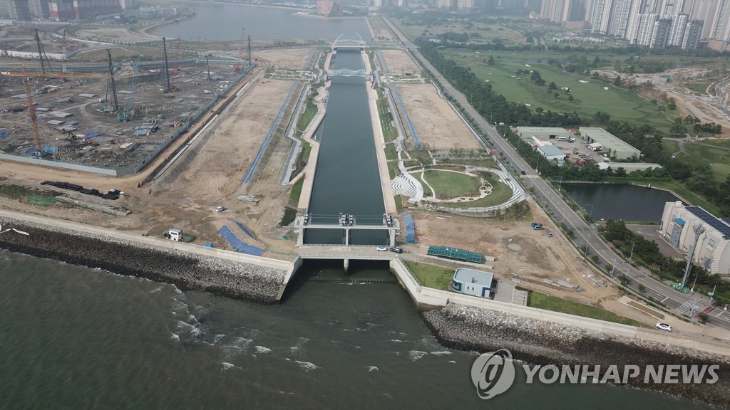 인천 송도 워터프런트 1-1단계 완료…"해양친수도시 조성"