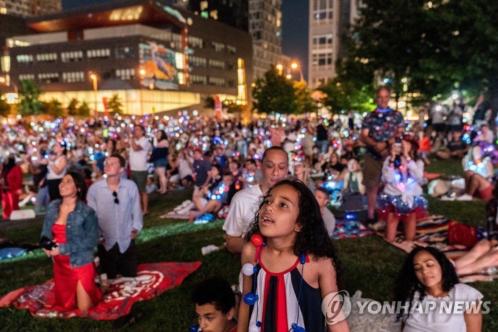 [월드&포토]  50,000 fireworks embroidered in the New York sky