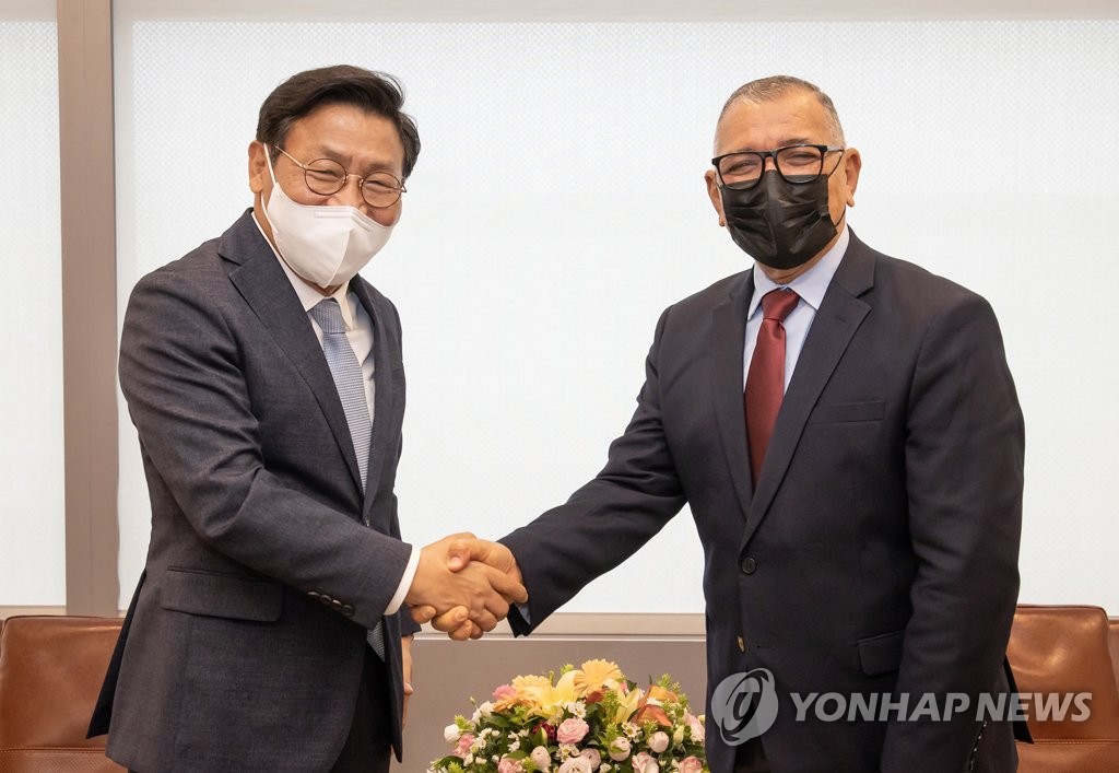 삼성전자 경영진, 중남미 외교사절단 접견…부산엑스포 지지 요청(종합)