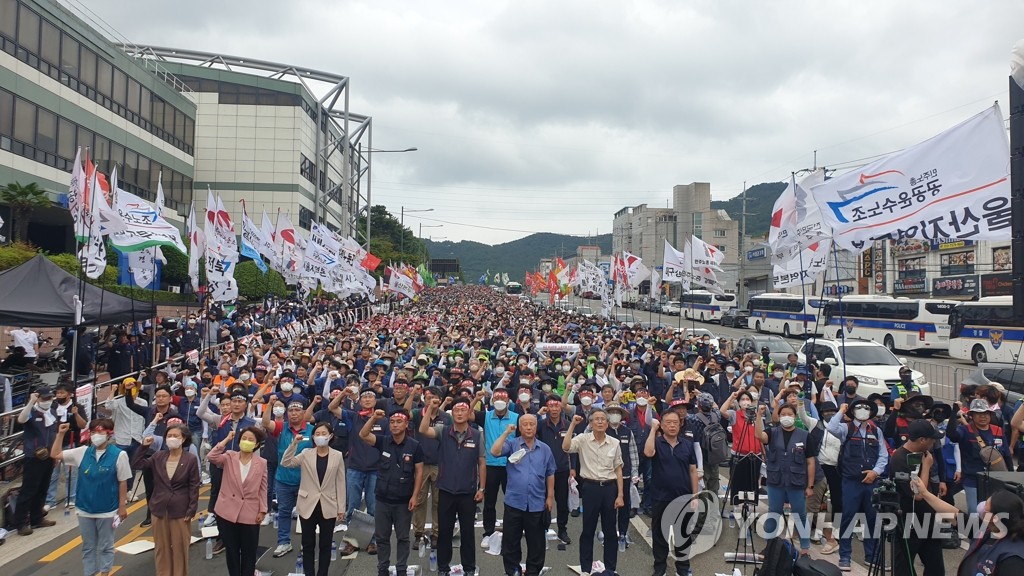 대우조선 하청노조 파업 장기화…경남도·거제시 발만 '동동'