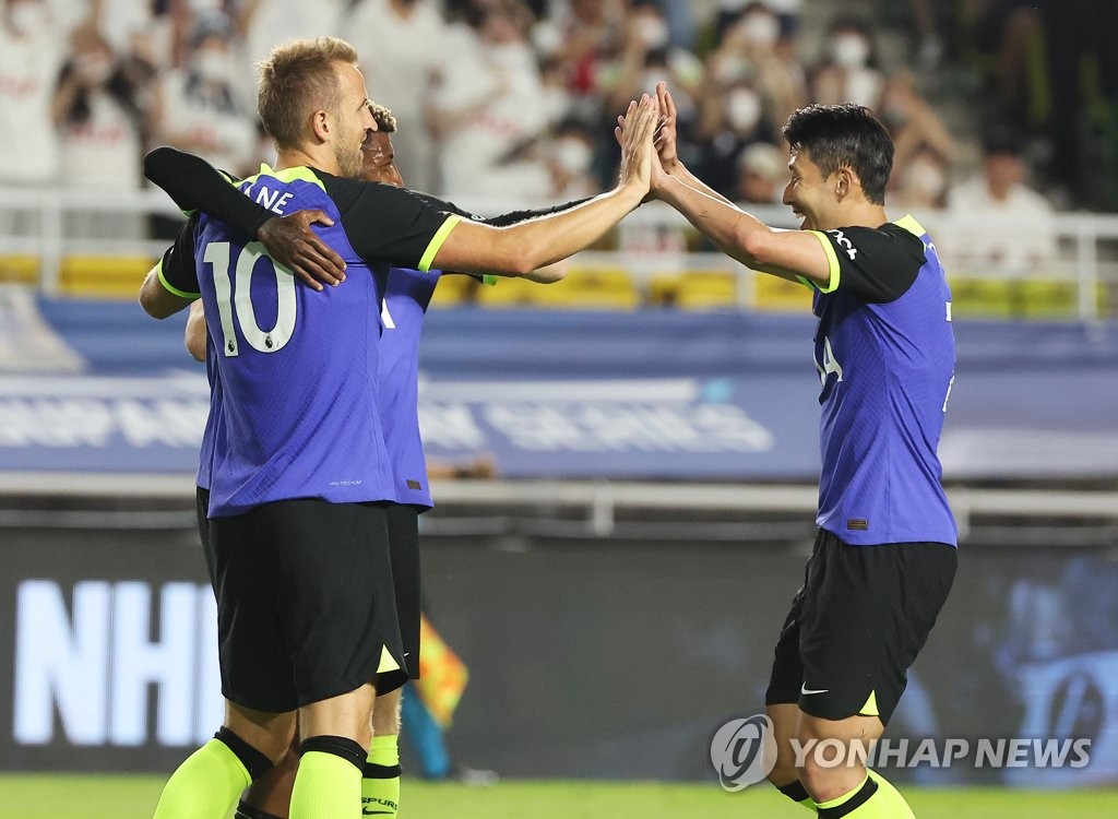 손흥민 도움→케인 골…토트넘, 세비야와 1-1 무승부