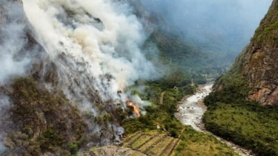 세계적 유적 페루 '마추픽추'…인근 산불에 '아찔한 위협'
