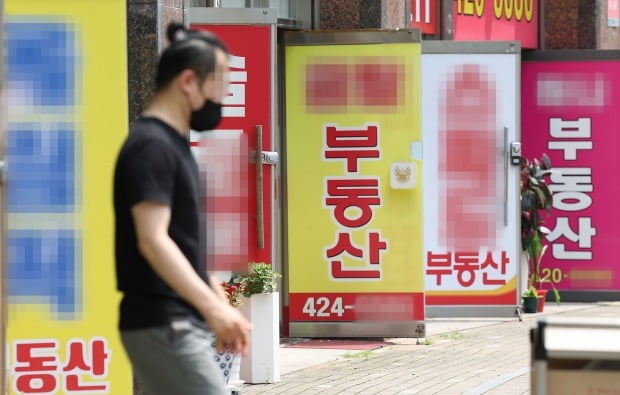 서울 시내의 한 상가에 밀집한 공인중개사무소. 사진=연합뉴스