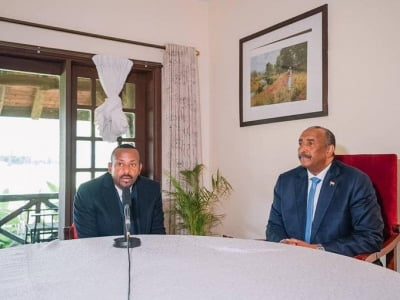 에티오피아-수단 지도자 회동…"국경 분쟁 평화롭게 해결키로"