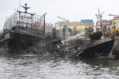 제주 한림항 어선 화재 7시간 만에 꺼져…3명 부상, 2명 실종(종합3보)