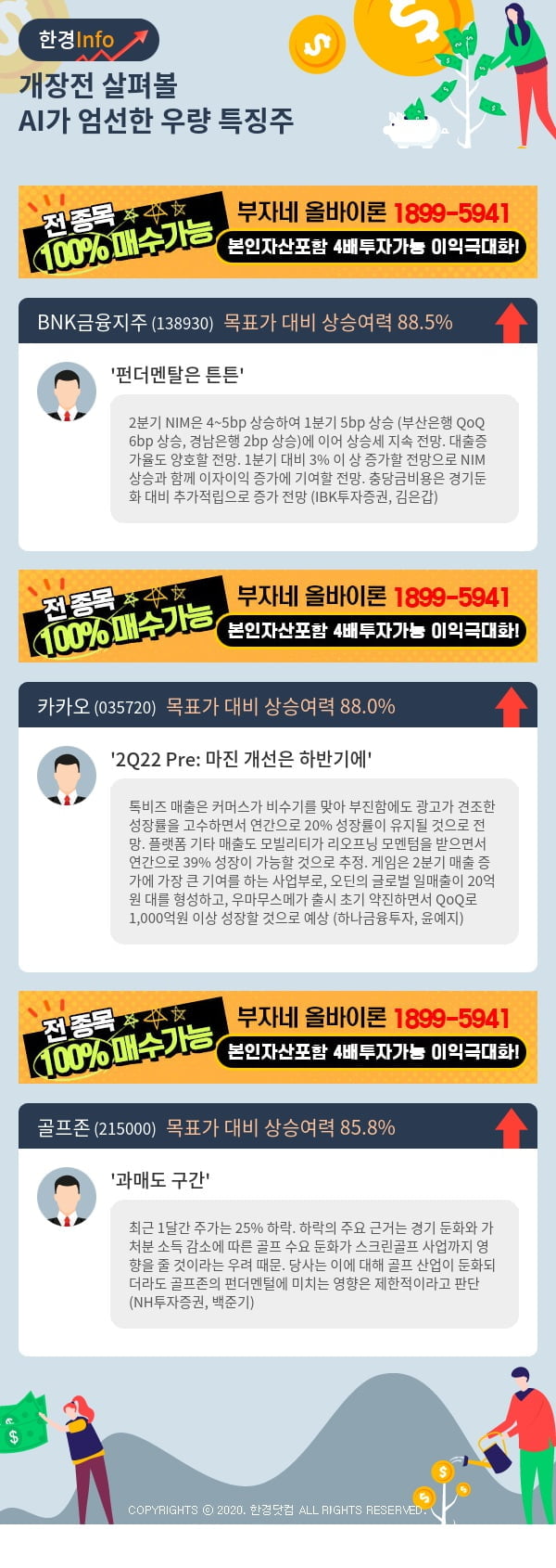 개장전 살펴볼 AI가 엄선한 우량 특징주