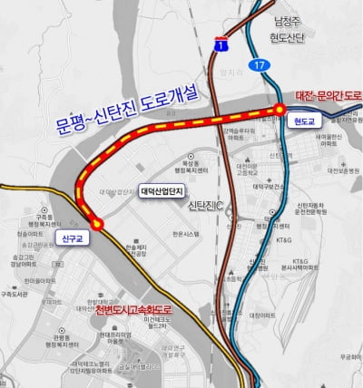 대전 문평~신탄진 도로개설… 주변 산업단지 물류활성화 기대
