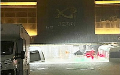 "주차장 잠기고 벽 무너지고"…강남 수십억 아파트도 '속수무책'