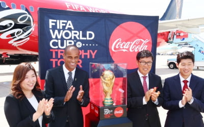 [포토] 2022 카타르 월드컵 트로피 한국 도착