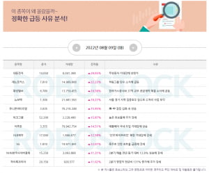 [급등 이슈] 상승 종목 사유 확인 완료! 오늘의 Best 수익률 종목은?