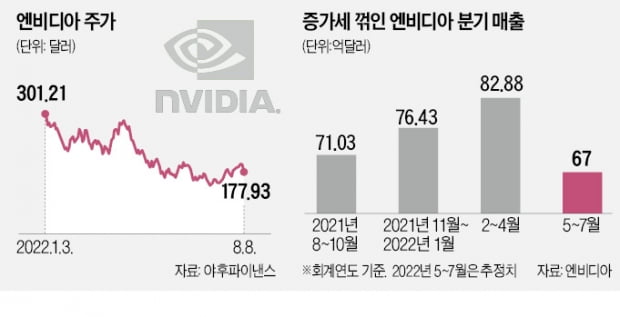 엔비디아, 실적 쇼크 예고…기술株 '덜덜'