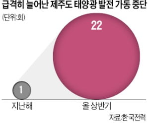 신재생 과속의 역설…제주 태양광 올해만 22번 가동 중단