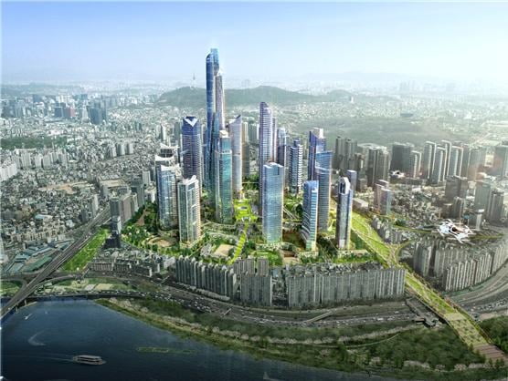 서울시가 7월 26일 발표한 용산국제업무지구 조성 조감도. 사진=서울시