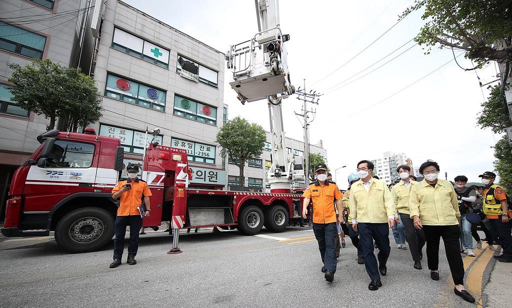 김동연, 이천 병원건물 화재에 "같은 사고 안나게 최선 다할 것"