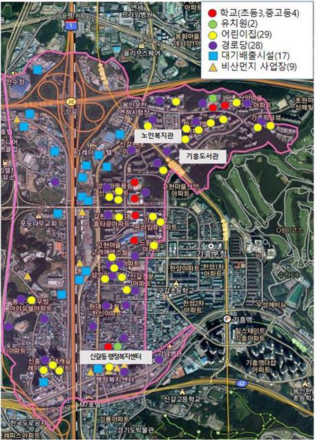 용인시, 수원·신갈IC 주변 3㎢ 미세먼지 집중관리구역 지정