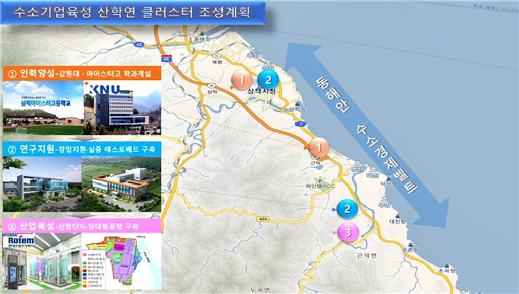 삼척시, 693억 투입 수소산업 산학연 클러스터 조성