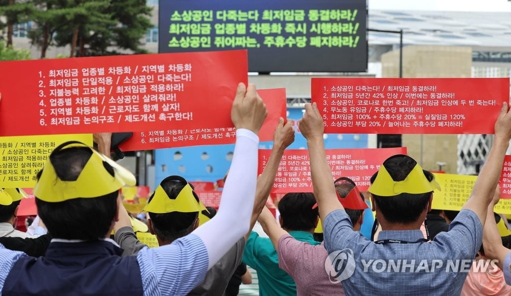 "재심의 없이 최저임금 확정"…소상공인 집단행동 예고