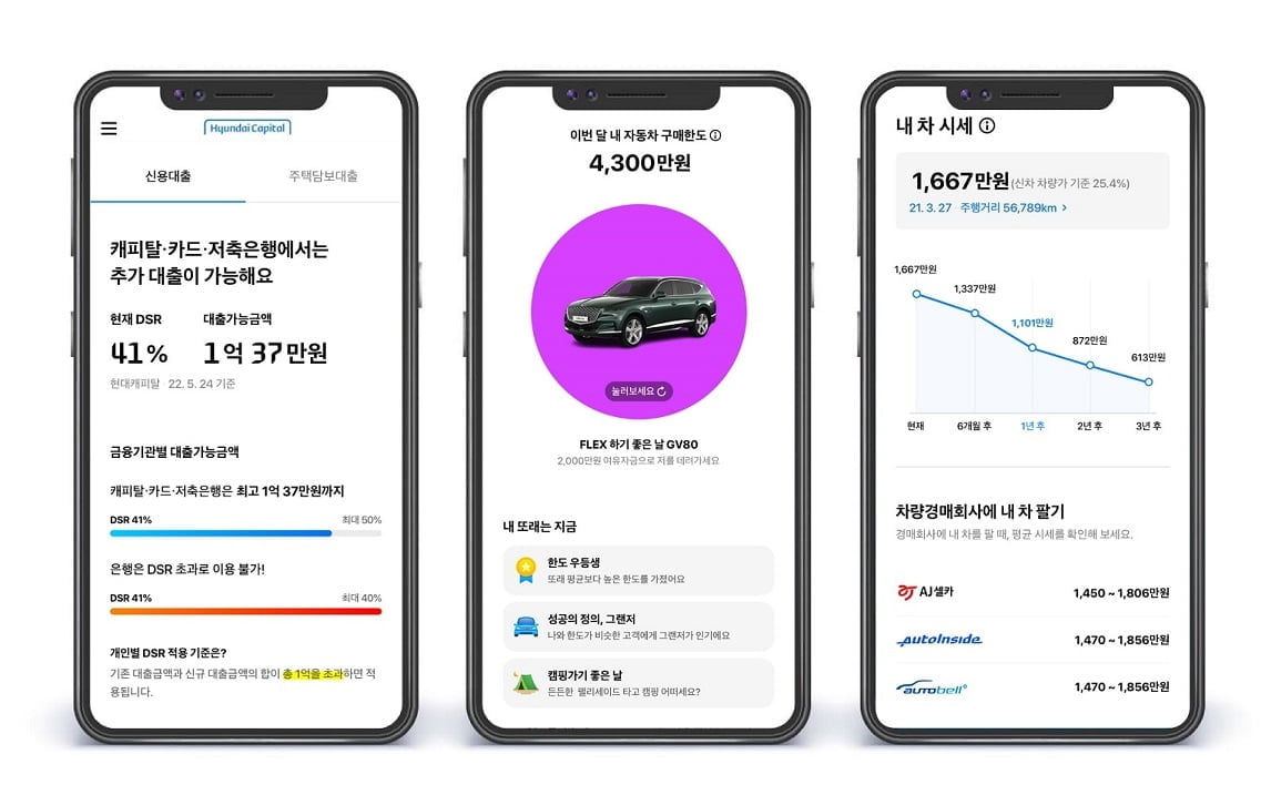 현대캐피탈 "차량구매부터 중고차판매까지 앱 하나로"
