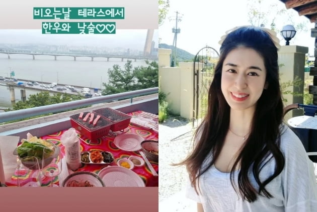 '주진모♥' 민혜연, 한강뷰 아파트서 즐기는 여유 "한우와 낮술" [TEN★]