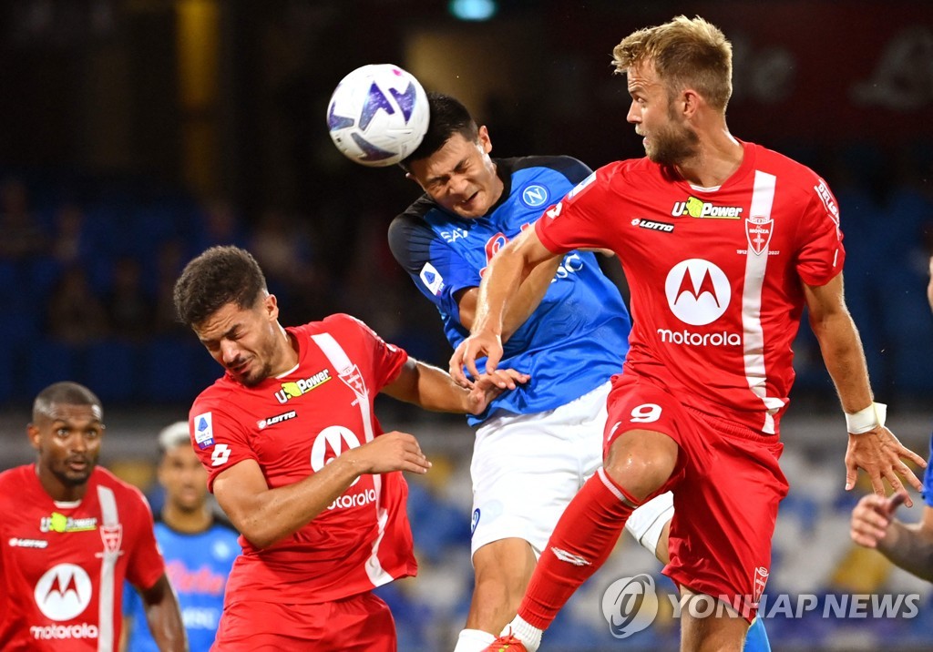 김민재, 2경기만에 나폴리 데뷔골 폭발…몬차전 4-0 대승 쐐기포