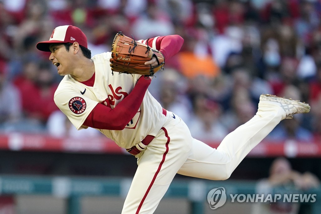 '아홉수' 오타니, 세 번째 10승 도전 실패…10-10 대기록도 연기