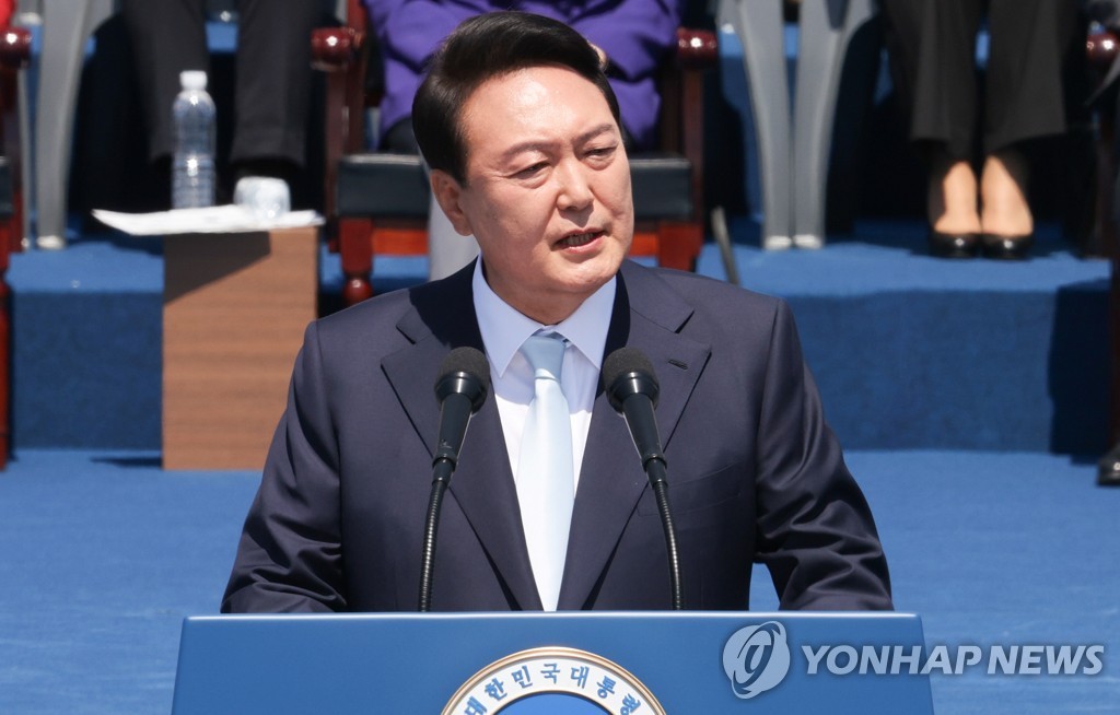 보훈·한일·北비핵화, '자유'로 엮는다…尹 광복절 경축사