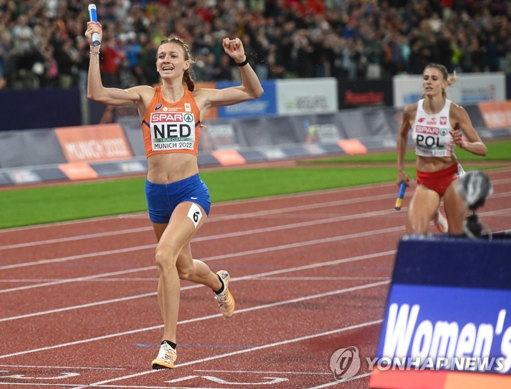 볼, 유럽육상 3관왕…여자 400ｍ·400ｍ허들·1,600ｍ계주 우승