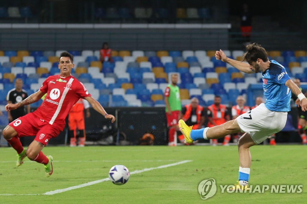 김민재, 2경기만에 나폴리 데뷔골 폭발…몬차전 4-0 대승 쐐기포