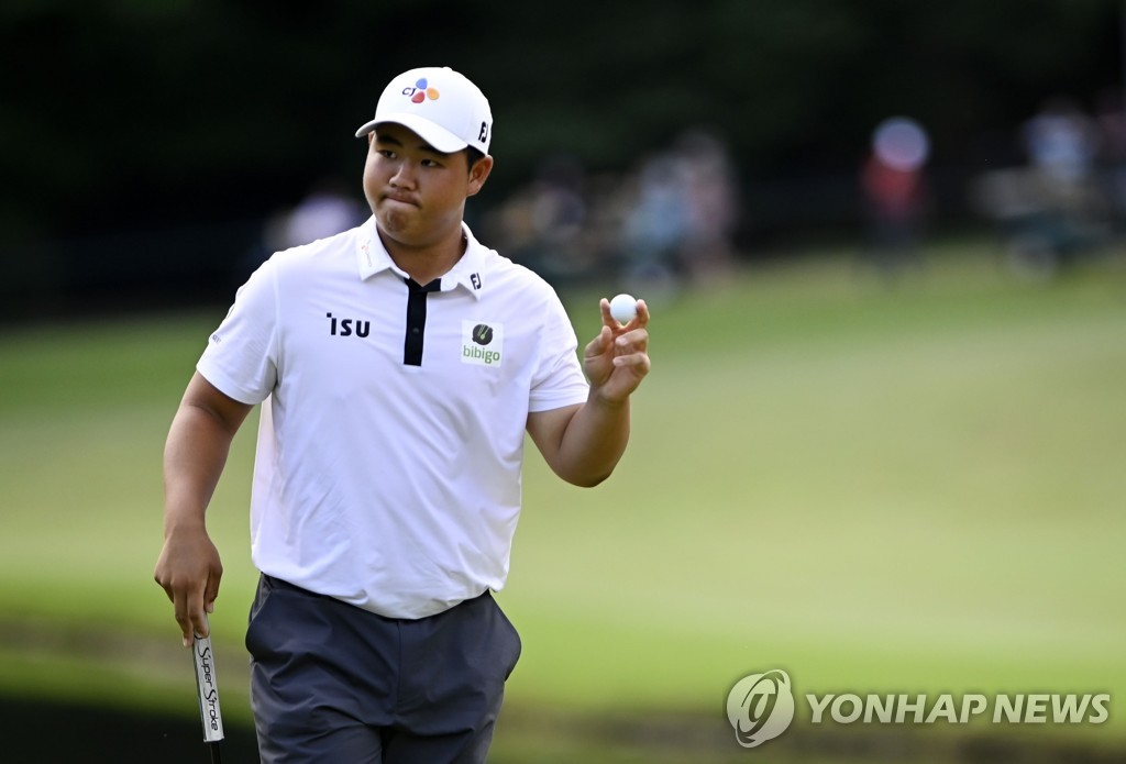 20살 김주형, 윈덤 챔피언십 우승…한국인 '최연소' PGA 챔피언(종합)