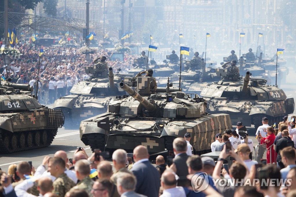 [월드&포토] 전쟁속 31번째 독립기념일 맞은 우크라이나