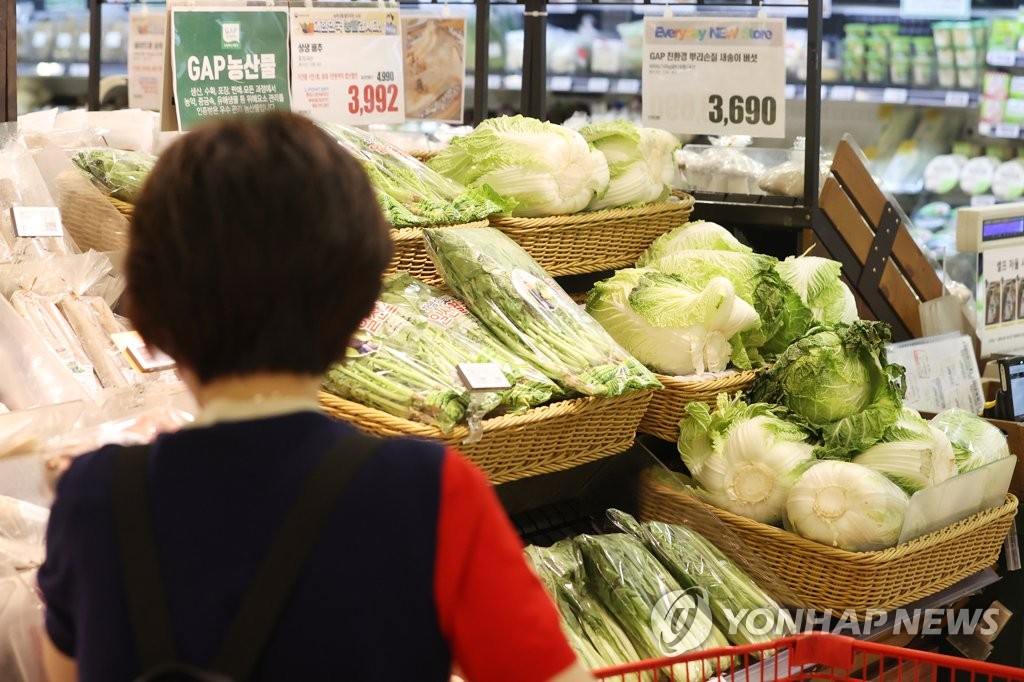 7월 농산물 물가 8.5%↑…정부, '가격 폭등' 배추·감자 공급 확대