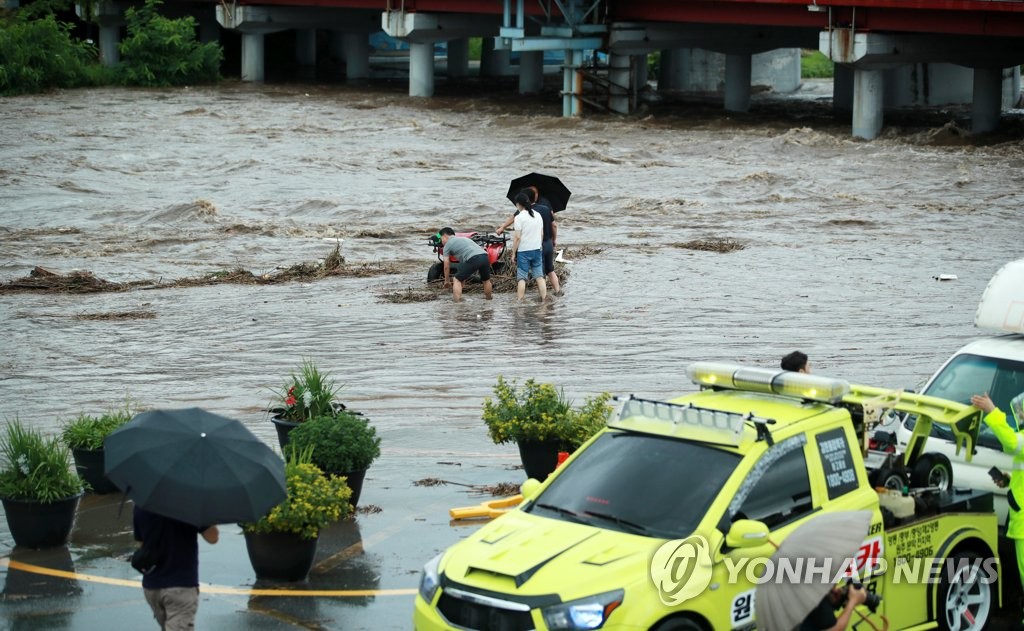 [중부 집중호우] 원주천·섬강 범람…원주·횡성 피해 속출