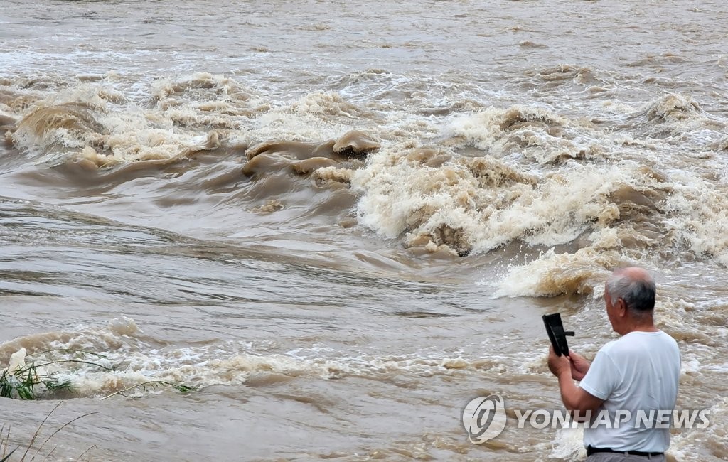 한강홍수통제소, 홍천강 홍천교 지점 홍수주의보→경보 격상