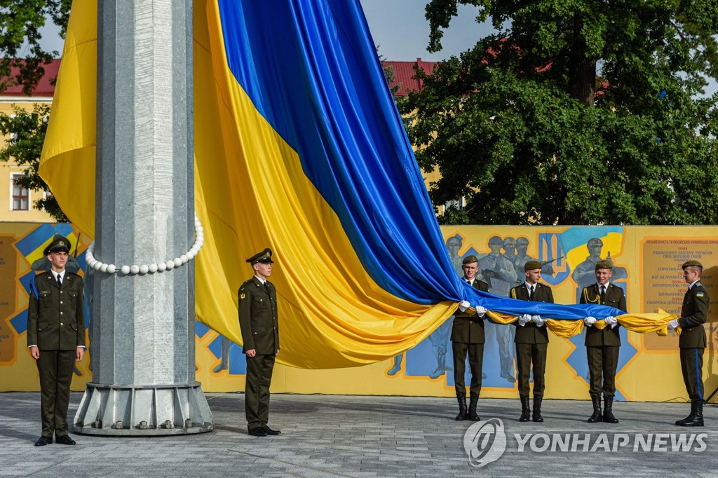 [월드&포토] 전쟁속 31번째 독립기념일 맞은 우크라이나