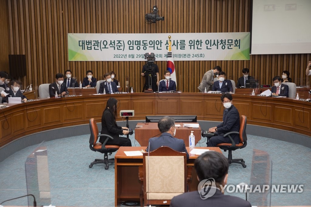 오석준 대법관 후보자 청문회서 여야 '尹 친분' 공방(종합)