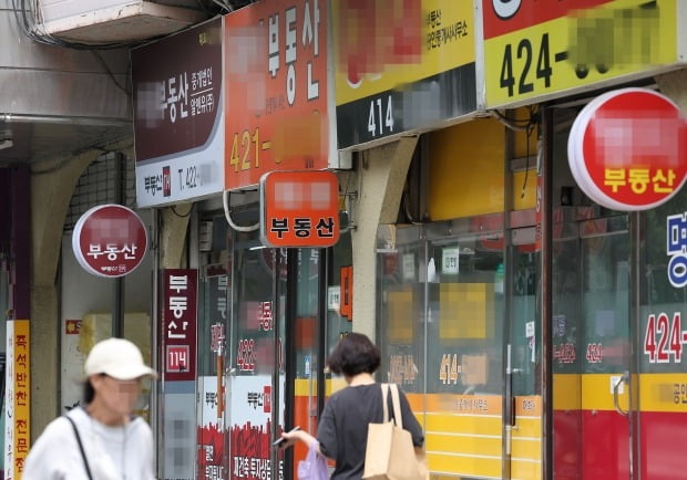 서울시내 한 상가에 밀집한 공인중개사무소 모습. 사진=연합뉴스