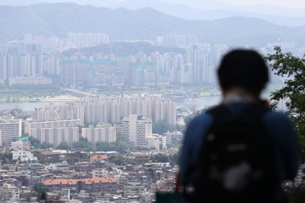 서울 남산에서 본 아파트 전경. 사진=연합뉴스