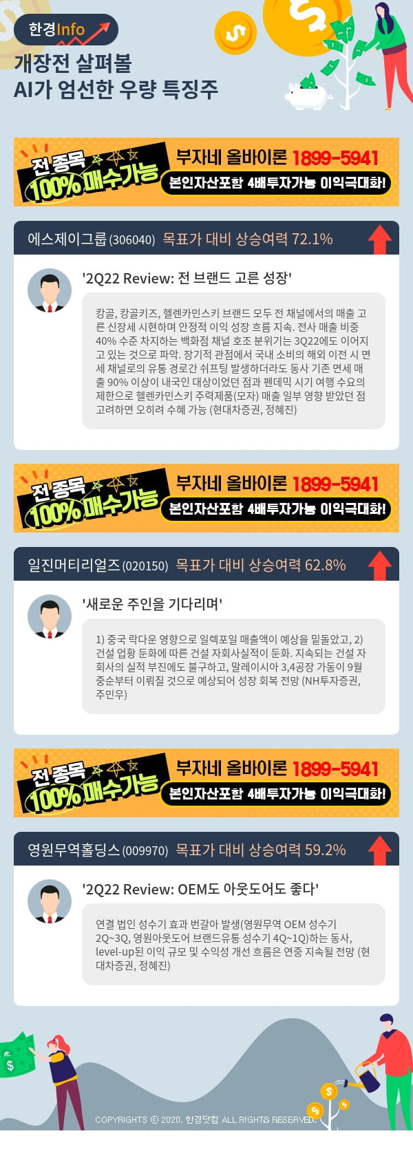 개장전 살펴볼 AI가 엄선한 우량 특징주