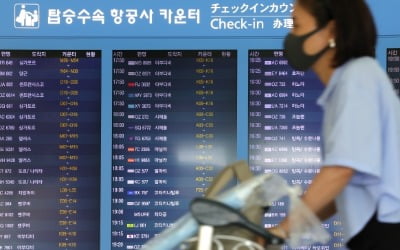 [포토] 공항 탑승수속을 기다리며