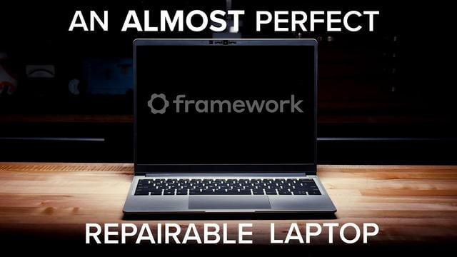 프레임워크(Framework)는 고객이 수리하는 것이 가능한 노트북을 만든다.