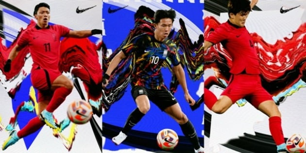 나이키가 2022 대한민국 축구 국가대표팀 유니폼을 공개했다. (사진=나이키)